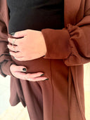 ENZO – Ensemble de Grossesse Chocolat oversize