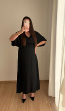 LYA - Robe longue de grossesse à col croisé