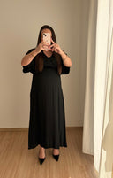 LYA - Robe longue de grossesse à col croisé