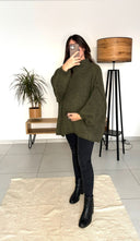 LIO – Pull de Grossesse Oversize en Maille avec col